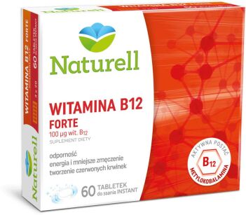 NATURELL Witamina B12 Forte x 60 tabletek do ssania