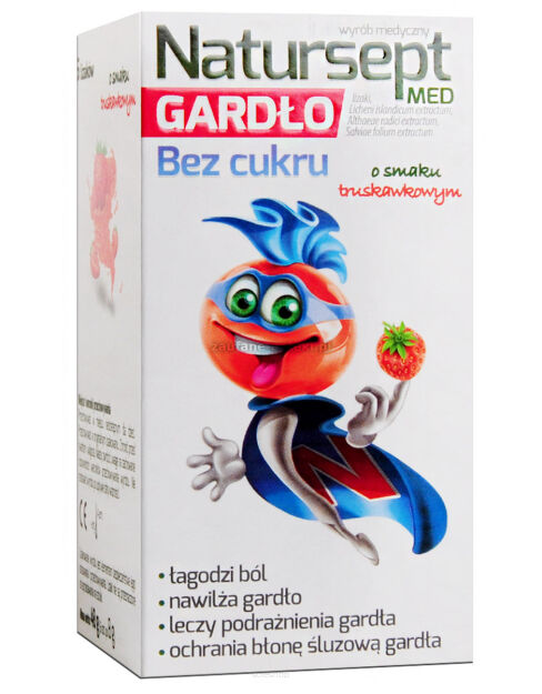 NATUR-SEPT MED GARDŁO LIZAKI BEZ CUKRU 6 SZTUK
