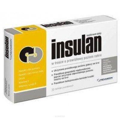 INSULAN 30 tab wspomagających utrzymanie glukozy