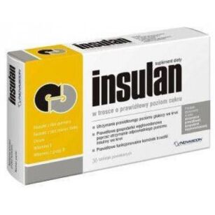 INSULAN 30 tab wspomagających utrzymanie glukozy