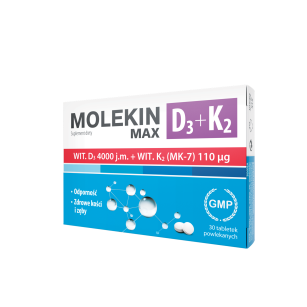 Molekin D3 + K2 Max 30 tabletek