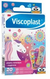 Plastry VISCOPLAST Dziecięce Magiczne 20 sztuk - 3M