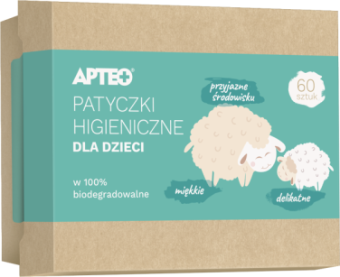 Patyczki higieniczne APTEO CARE dla dziec x 60 sztuk