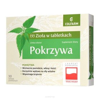 Pokrzywa x 30 tabletek. Colfarm