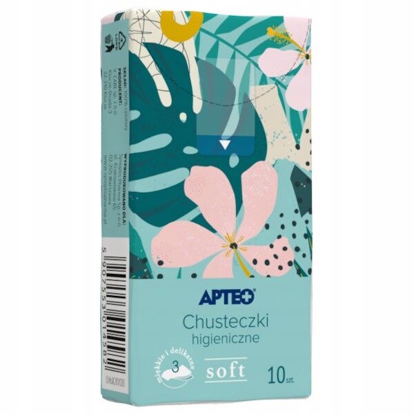 Chusteczki higieniczne Soft APTEO CARE 10 sztuk 1 opakowanie - SYNOPTIS