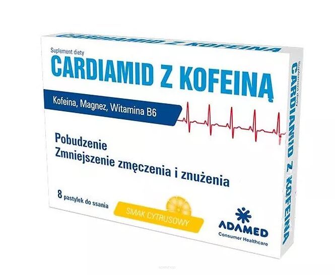 Cardiamid z kofeiną Cytrusowy x 8past - ADAMED