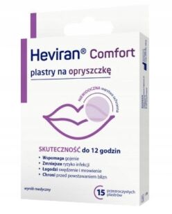Heviran Comfort Plastry na opryszczkę 15 sztuk - ZAKŁADY