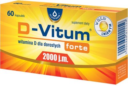 D-Vitum forte 2000j.m. x 60 kapsułek