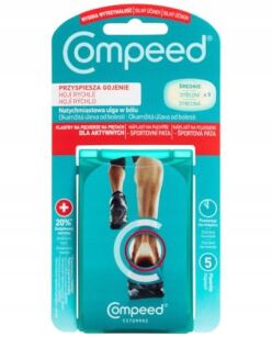 Plastry COMPEED na pęcherze na piętach 5 sztuk - A&D