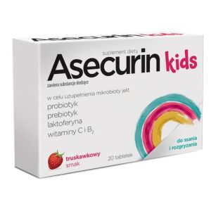 Asecurin Kids, 20 tabletek do ssania i rozgryzania