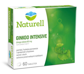 NATURELL Ginko Intensive x 60 tabletek  - USP