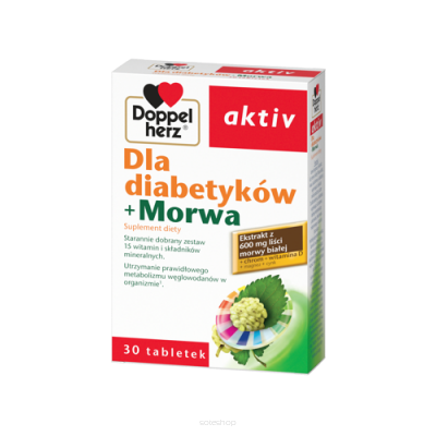 Doppelherz aktiv Dla diabetyków + Morwa, 30 tabletek
