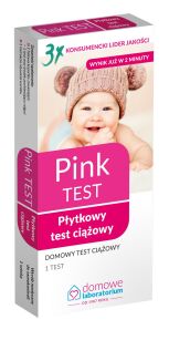 Test ciążowy PINK plytkowy x 1szt. - HYDREX
