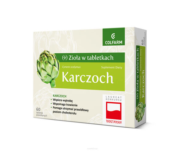 Karczoch x 60 tabletek COLFARM - ZAKŁADY