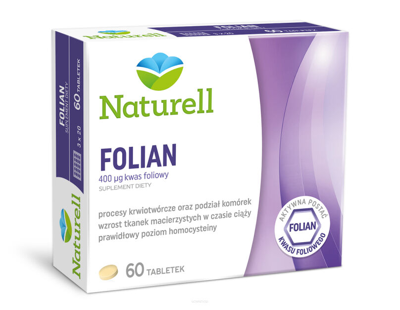NATURELL Folian x 60 tabletek  - USP