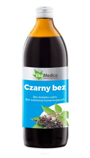 EM Sok Czarny Bez x 500ml - EKAMEDICA
