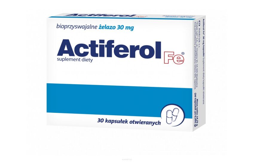 ActiFerol Fe 30mg x 30 kapsułek - POLSKI