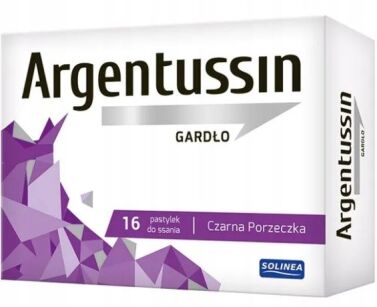 ArgenTussin Gardło czarna porzeczka 16 pastylek - SOLINEA