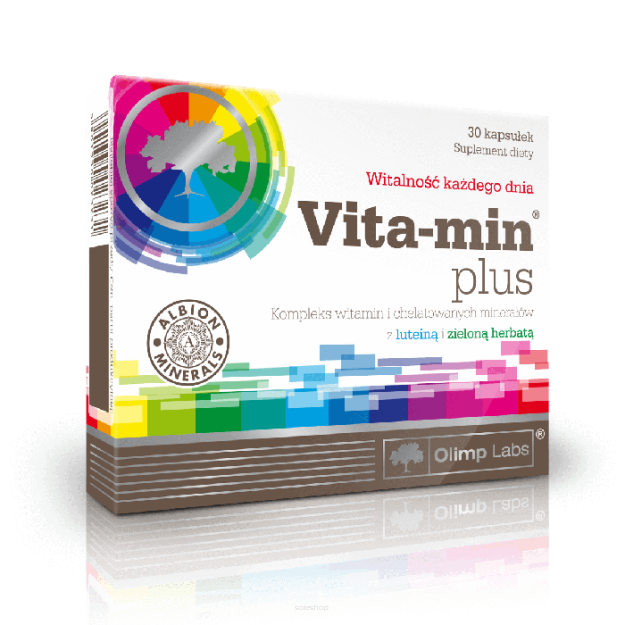 OLIMP VITA-MIN PLUS Z LUTEINĄ I ZIELONĄ HERBATĄ 30 KAPSUŁEK