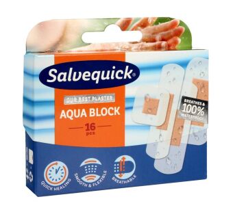 Plast.Salvequick Aqua Block x 16 szt - ORKLA