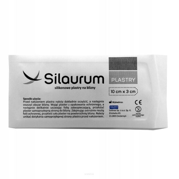 Silaurum silikonowe plastry 10cm x 3cmx  1 PLASTER