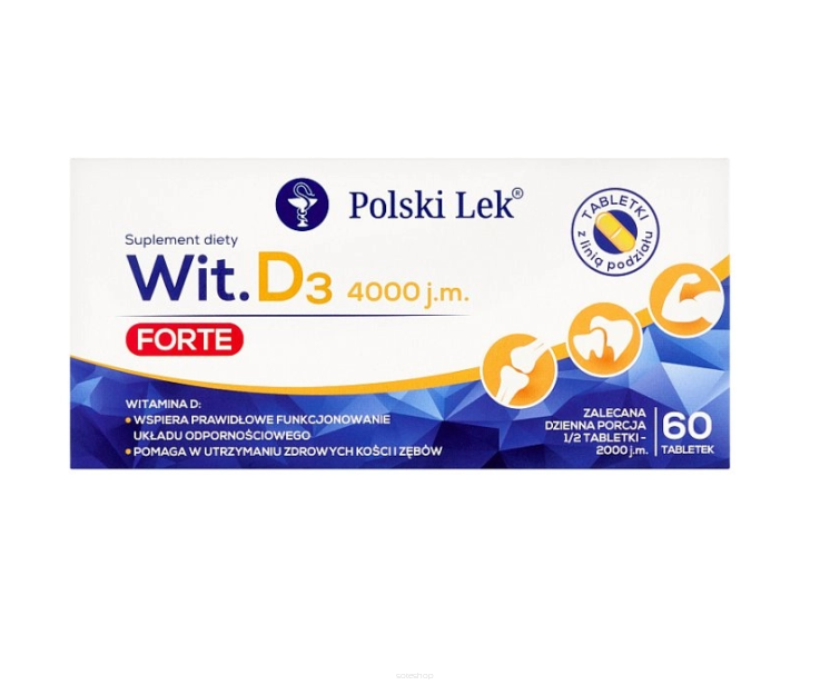 Sundovit D3 PLUS 4000 j.m. 60 sztuk