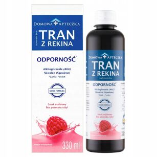 Domowa Apteczka Tran z rekina malinowy 330 ml