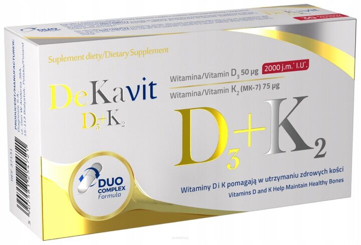 DEKAVIT D3+K2 X 30 KAPSUŁEK - DIAGNOSIS