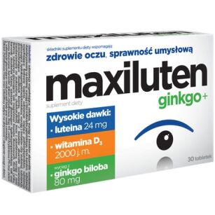 Maxiluten Ginkgo+ 30 tabletek  - AFLOFARM