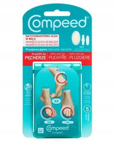 Plastry COMPEED na pęcherze mix 5 sztuk - LABORATOIRE