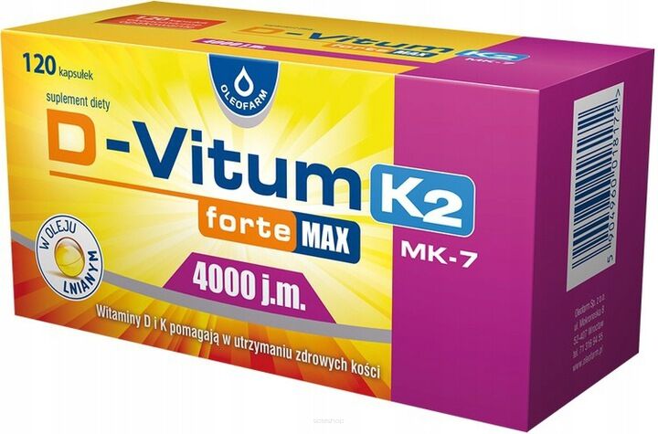 D-VITUM K2 FORTE MAX 4000J.M. X 120 KAPSUŁEK