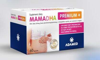 MamaDHA Premium + kapsułek 60 kapsułek - ADAMED