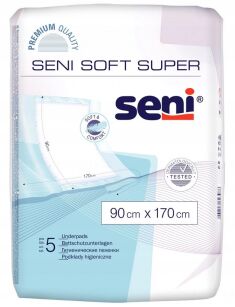 Podkłady higieniczne SENI SOFT 90 x 170 cm 5 sztuk