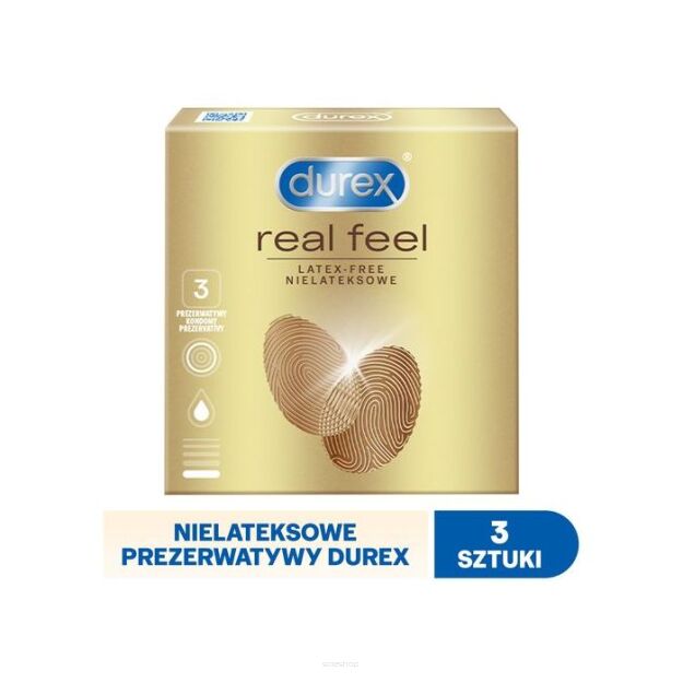 Prezerwatywy DUREX RealFeal 3 sztuki - RECKITT