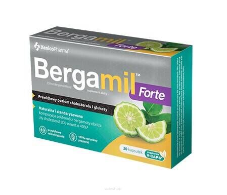Bergamil Forte 30 kapsułek na choresterol
