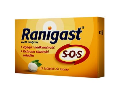 Ranigast SOS x 12 tabletek do ssania  - ZAKŁADY