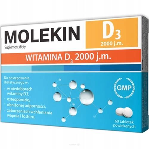 MOLEKIN D3 2000 J.M. 60 TABLETEK