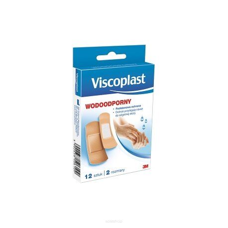 Plastry VISCO wodoodporne x 12 sztuk