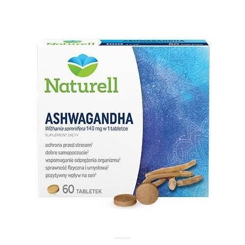 NATURELL Ashwagandha 60 tabletek  - USP