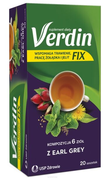 Verdin Fix Earl Grey x 20 saszetek - USP