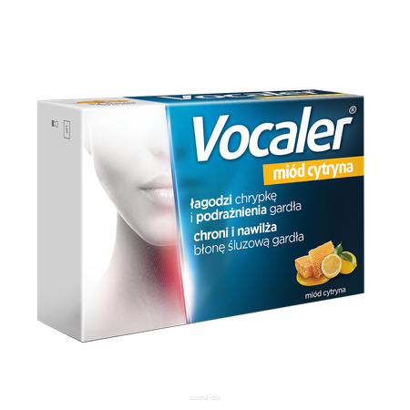 Vocaler miód cytryna x 12 pastylek