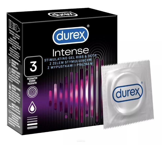 Prezerwatywy DUREX Intense 3 sztuki