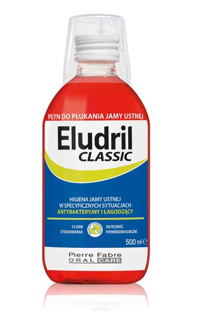ELUDRIL CLASSIC Płyn do j. ustej 500ml * - PIERRE