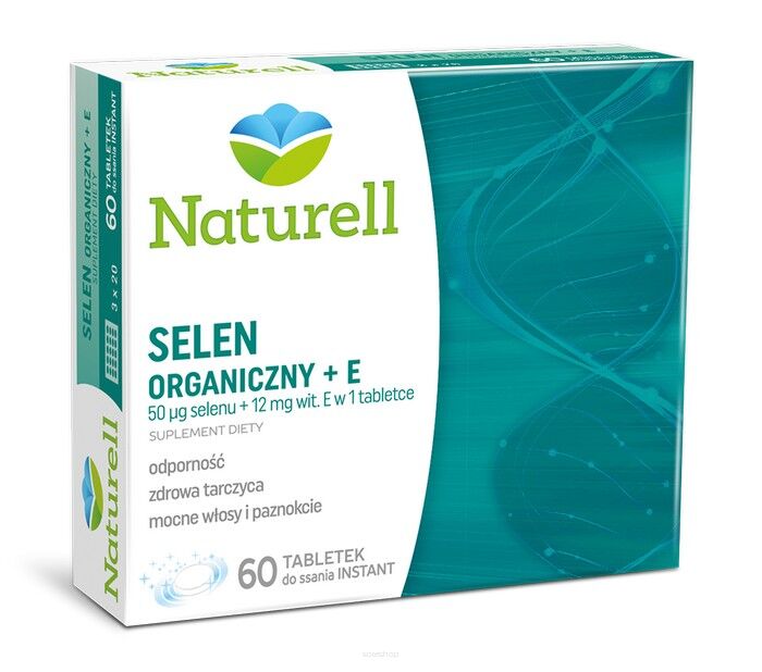 NATURELL Selen +vit.E x 60 tabletek - USP