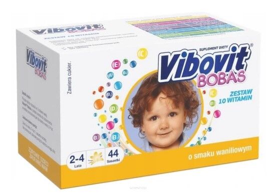 Vibovit Bobas o smaku waniliowym 44 saszetki