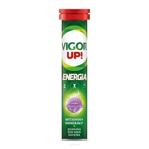Vigor UP! Energia smak owoce leśne, tabletki musujące, 20 szt