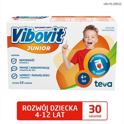 VIBOVIT JUNIOR Truskawka 30 saszetek