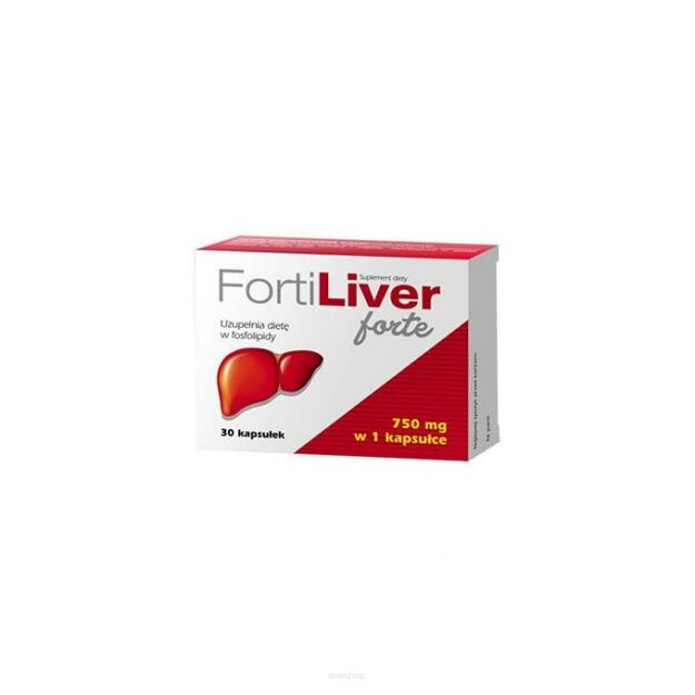 Fortiliver Forte 750mg x 30 kapsułek - RANBAXY