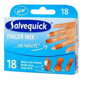 Plastry SALVEQUICK Finger Mix 18 sztuk 1 opakowanie - ORKLA
