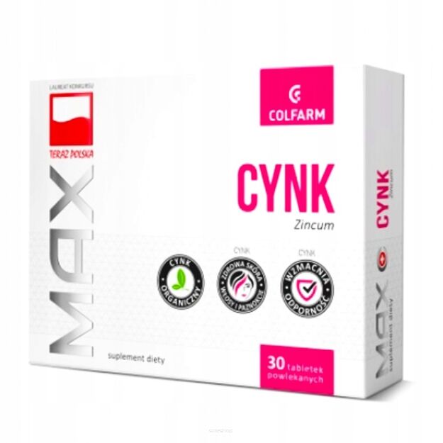 Cynk 10mg 30 tabletek COLFARM